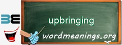 WordMeaning blackboard for upbringing